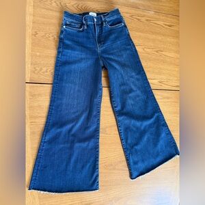 Women’s FRAME Jeans,Le Palazzo Crop, Size 29. Hardly worn. Beautiful fabric